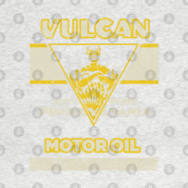 Vintage Vulcan Motor Oil by StudioPM71